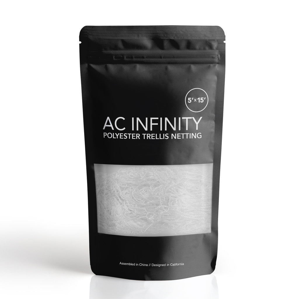 Ac Infinity 6" Polyester Plant Trellis Net 5 Ft X 15 Ft