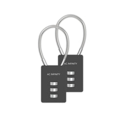 Ac Infinity Combination Lock - Flexible Steel Cable Loop (2-Pack)