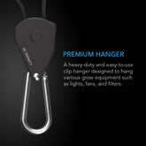 Ac Infinity Heavy-Duty Adjustable Rope Clip Hanger - Six Pairs