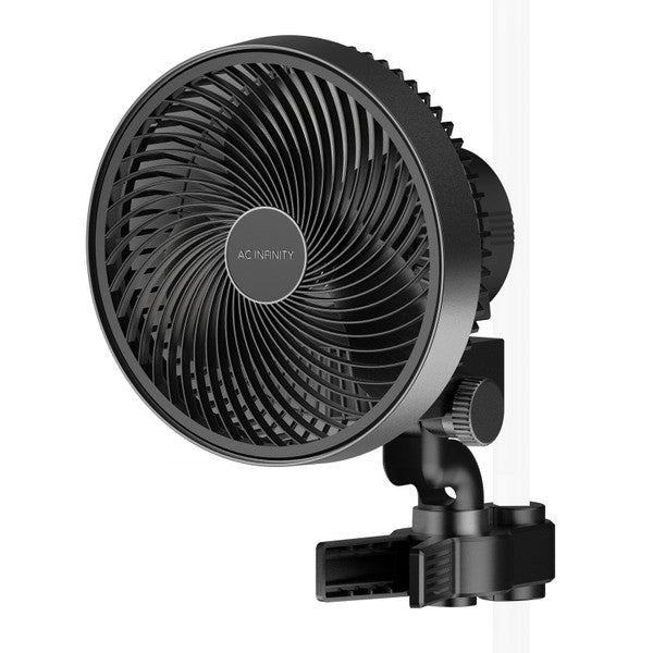 Ac Infinity Cloudray S6 - 6" Grow Tent Clip Fan With 10-Speed Auto Oscillation