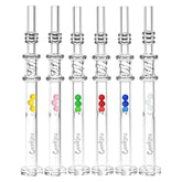 Cookies Honey Twist Glass Honey Straw - Integrated Tip - 6" - Colors Vary