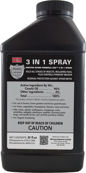 Doktor Doom Formula 420 3-In-1 Spray - 1 Qt