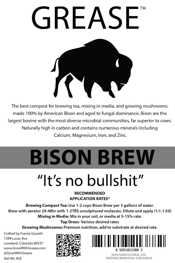 Grease Bison Brew Compost/ Tea 4 Lb