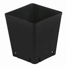 Gro Pro Black Plastic Square Pot 5" X 5" X 5.25"