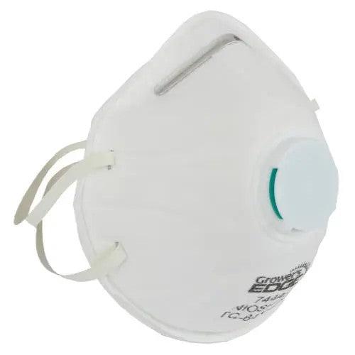 Grower's Edge Clean Room Conical Particulate Respirator Mask W/Valve (10 Pack)