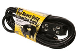 Hydrofarm Heavy Duty 3 Outlet Power Strip / Extension Cord - 120v - 12'