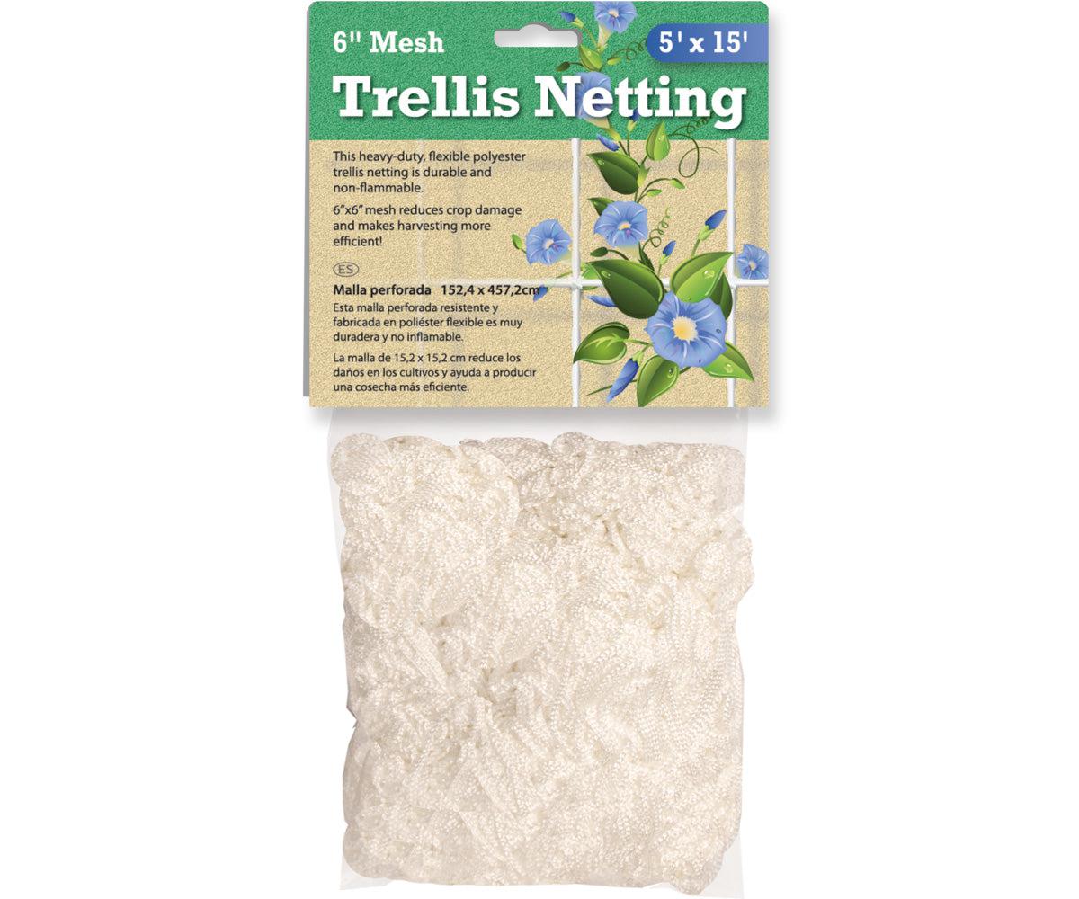 Hydrofarm Trellis Netting 6" - Woven 5' X 15' - Case Of 12