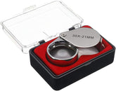 Kingmas Pocket Loupe 30 X 21mm Magnifying Glass