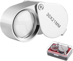 Kingmas Pocket Loupe 30 X 21mm Magnifying Glass
