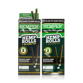 Pre-Rolled 2pk King Size Hemp Rolls + Glass Tip