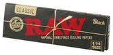Raw Black Classic Rolling Papers | 1 1/4