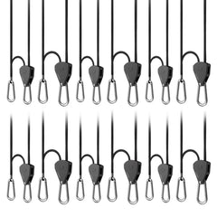 AC Infinity Heavy-Duty Adjustable Rope Clip Hanger - Six Pairs