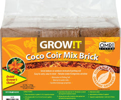 GROW!T Coco Coir Mix Brick (3 Pack)
