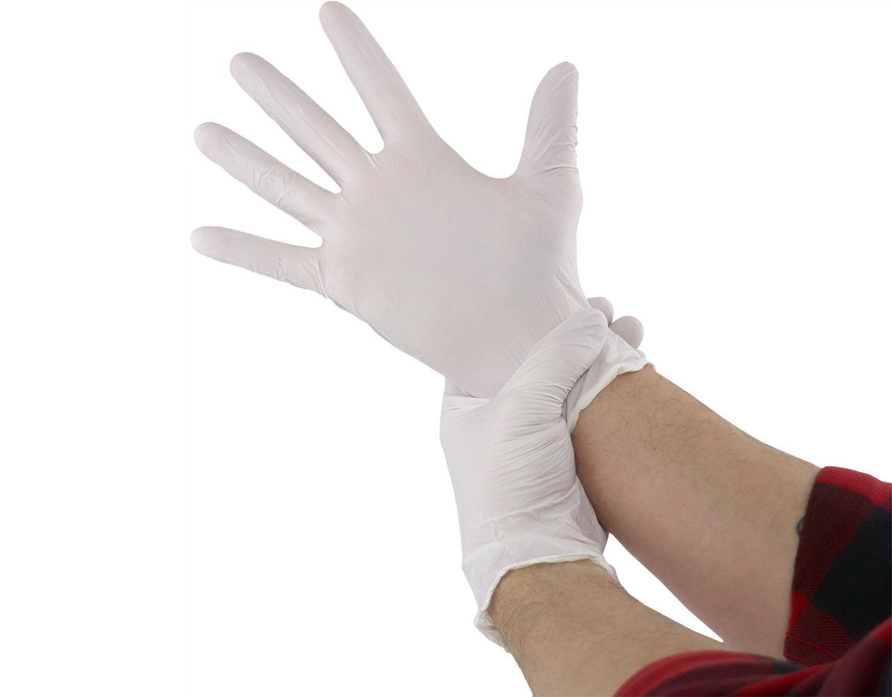 Mad Farmer White Nitrile Horticulture Gloves - Size L (100 Box)