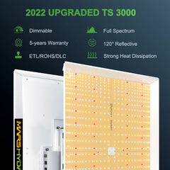 Mars Hydro TS 3000 450W Full Spectrum LED Grow Light 4' x 4' Coverage