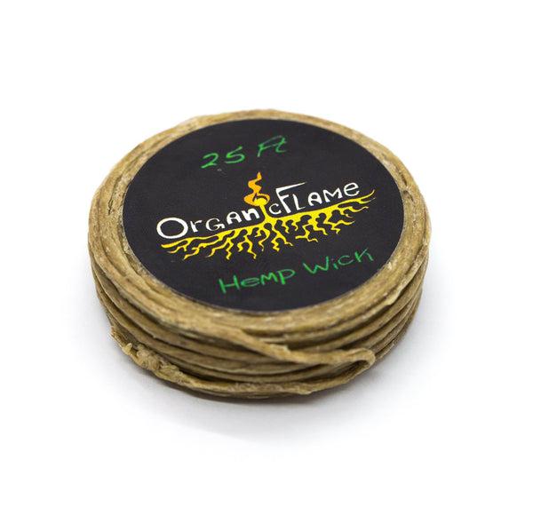 Organic Flame Wick Rolls 25 ft